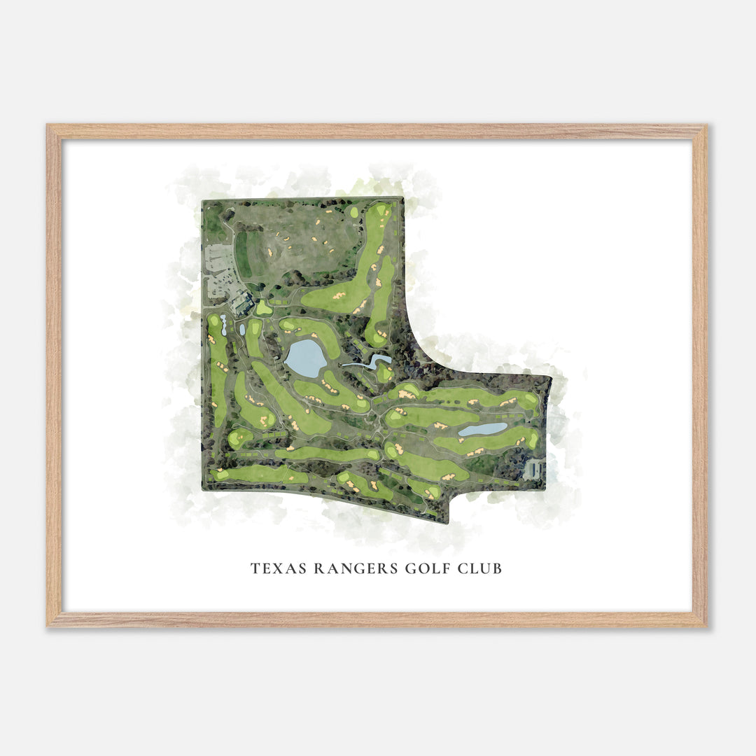 Print of Texas Rangers Golf Club Classic Map