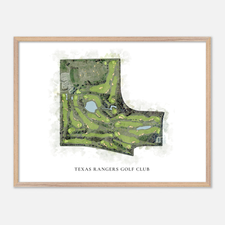Print of Texas Rangers Golf Club Classic Map