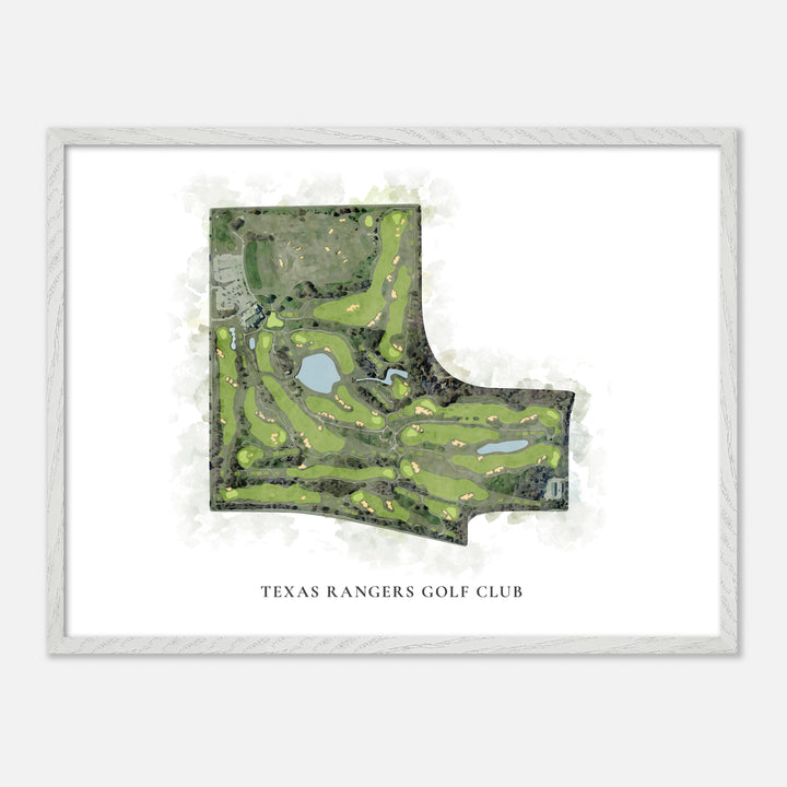 Print of Texas Rangers Golf Club Classic Map