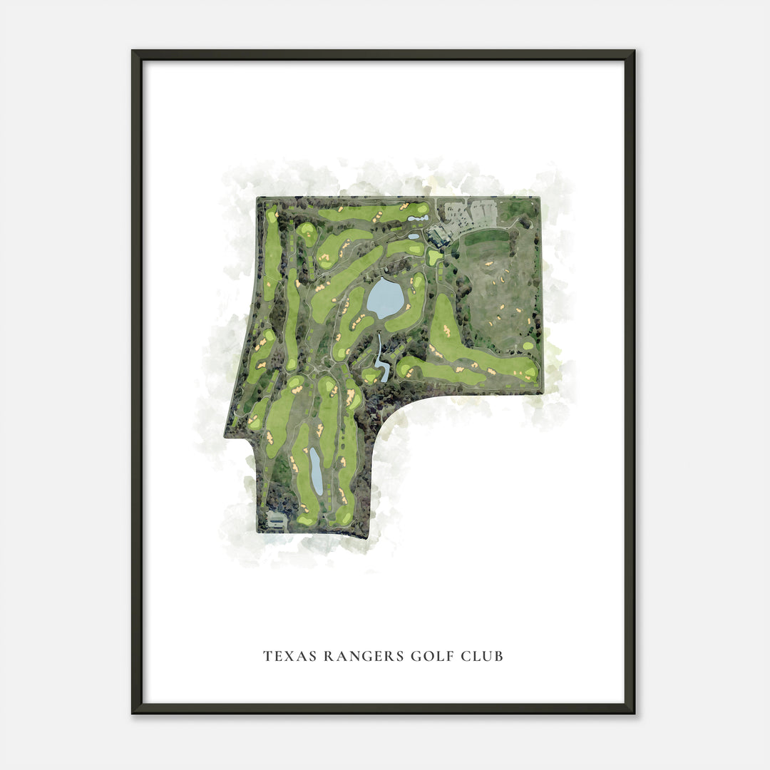 Print of Texas Rangers Golf Club Classic Map