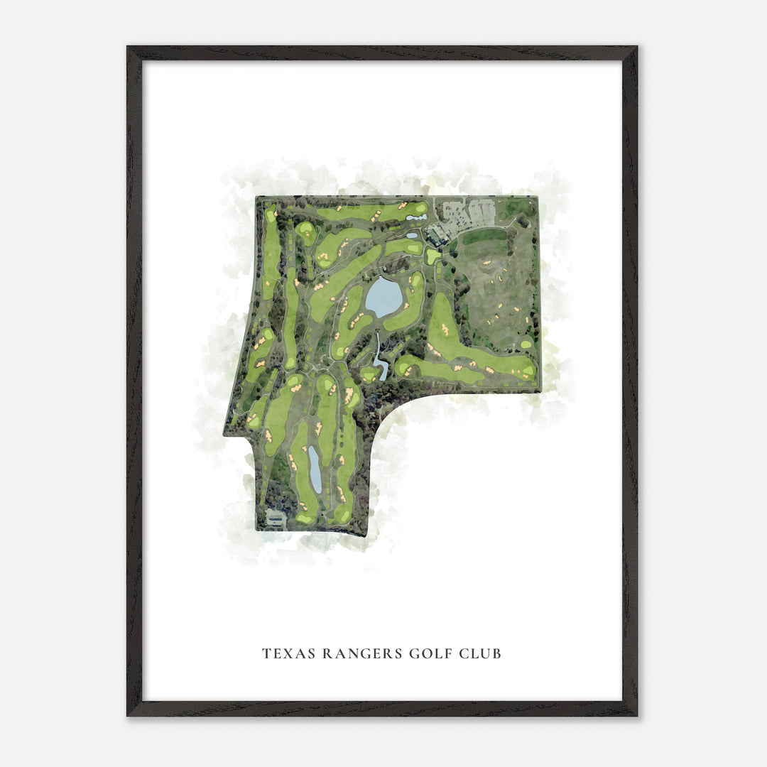 Print of Texas Rangers Golf Club Classic Map