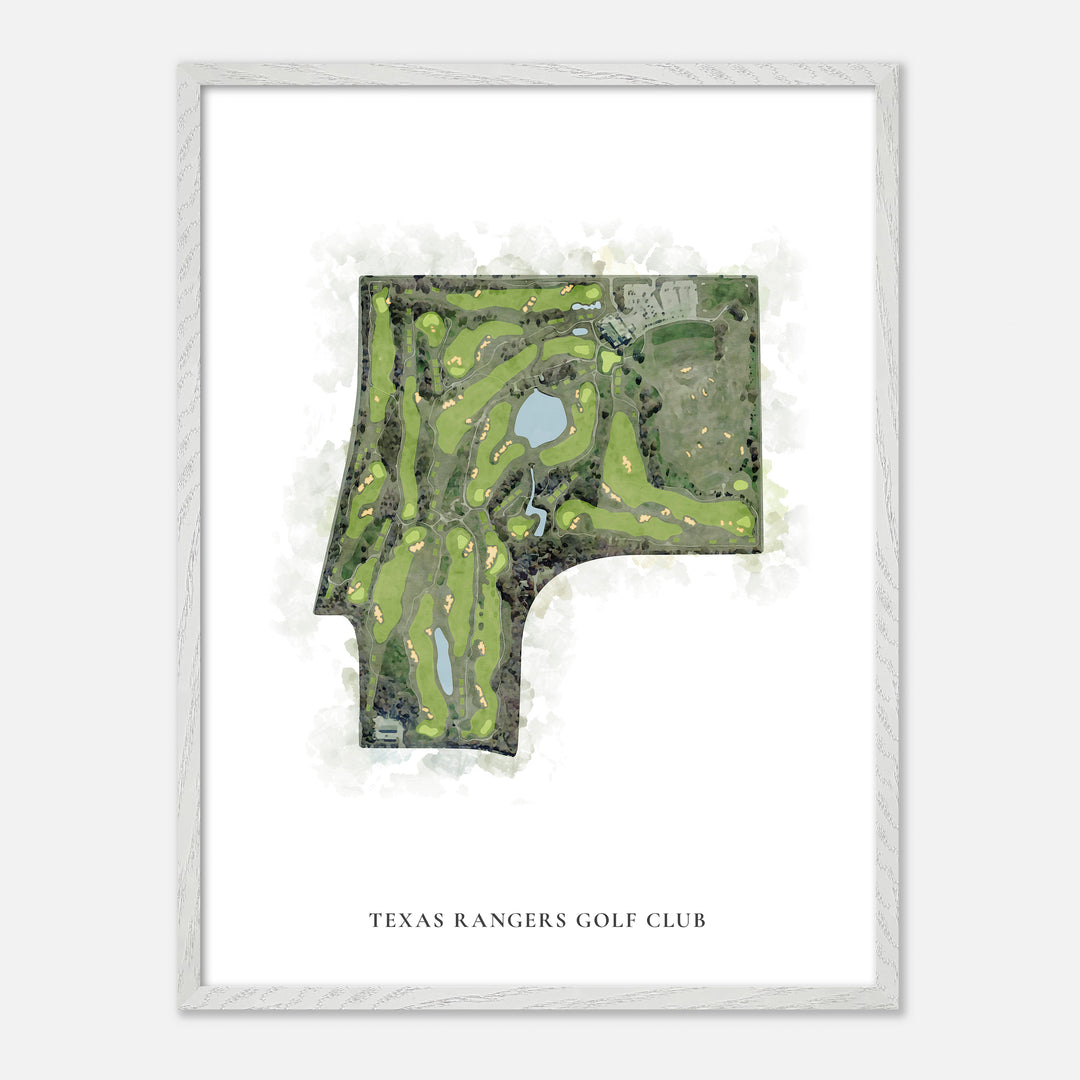 Print of Texas Rangers Golf Club Classic Map