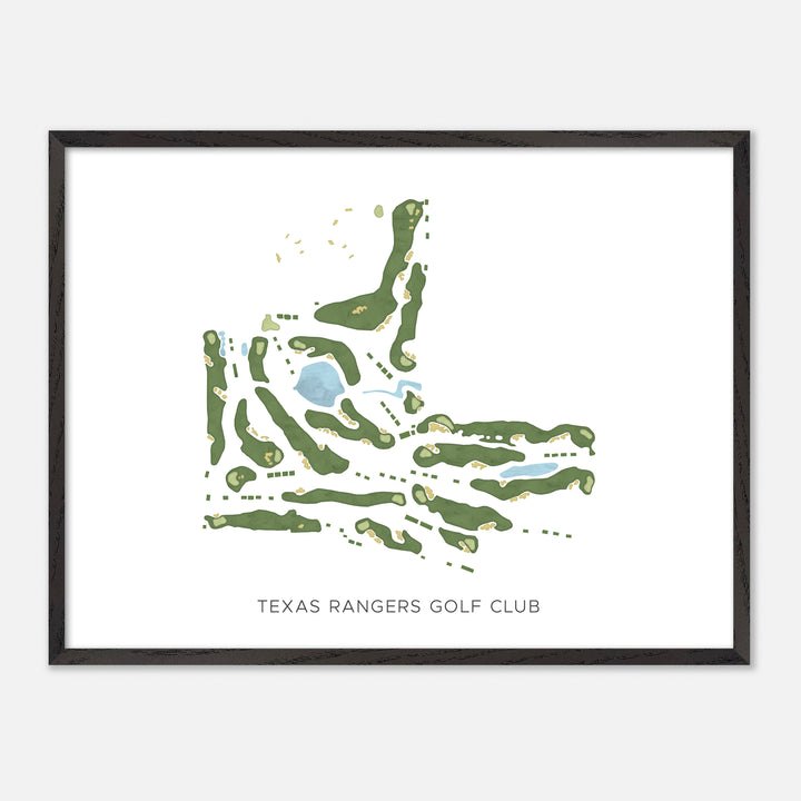 Print of Texas Rangers Golf Club Modern Map