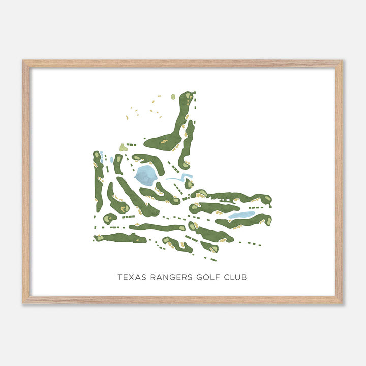 Print of Texas Rangers Golf Club Modern Map