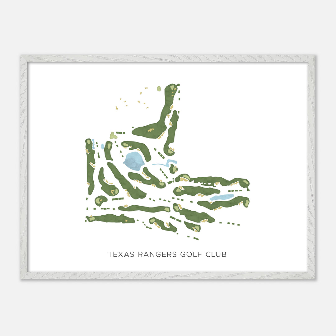 Print of Texas Rangers Golf Club Modern Map