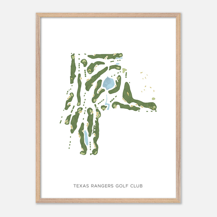 Print of Texas Rangers Golf Club Modern Map