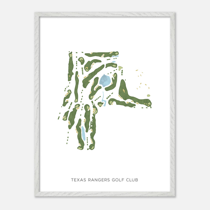 Print of Texas Rangers Golf Club Modern Map