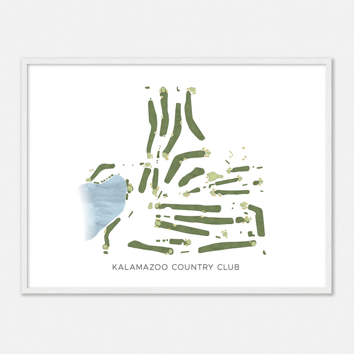 Print of Kalamazoo Country Club Modern Map