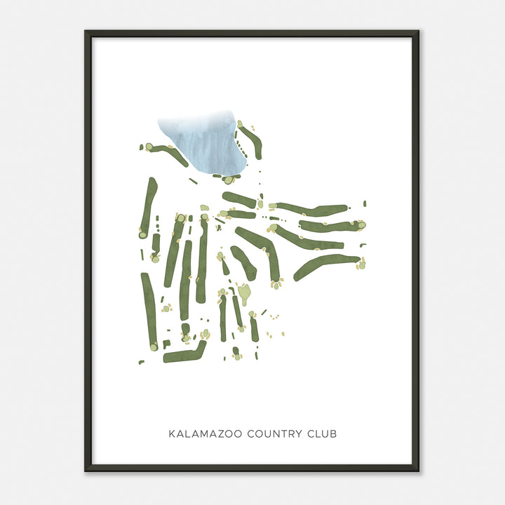 Print of Kalamazoo Country Club Modern Map