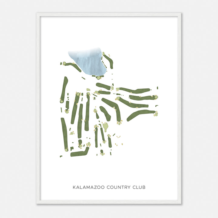Print of Kalamazoo Country Club Modern Map