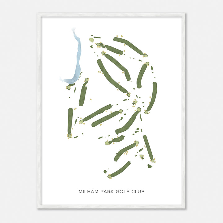 Print of Milham Park Golf Club Modern Map
