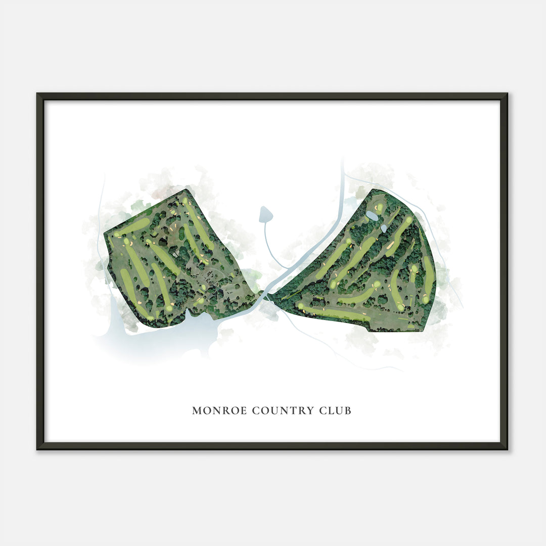Print of Monroe Country Club Classic Map