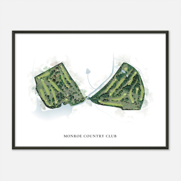 Print of Monroe Country Club Classic Map