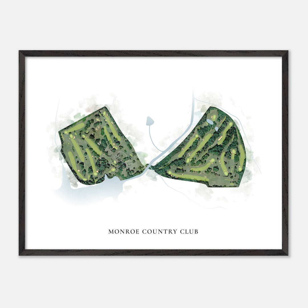 Print of Monroe Country Club Classic Map