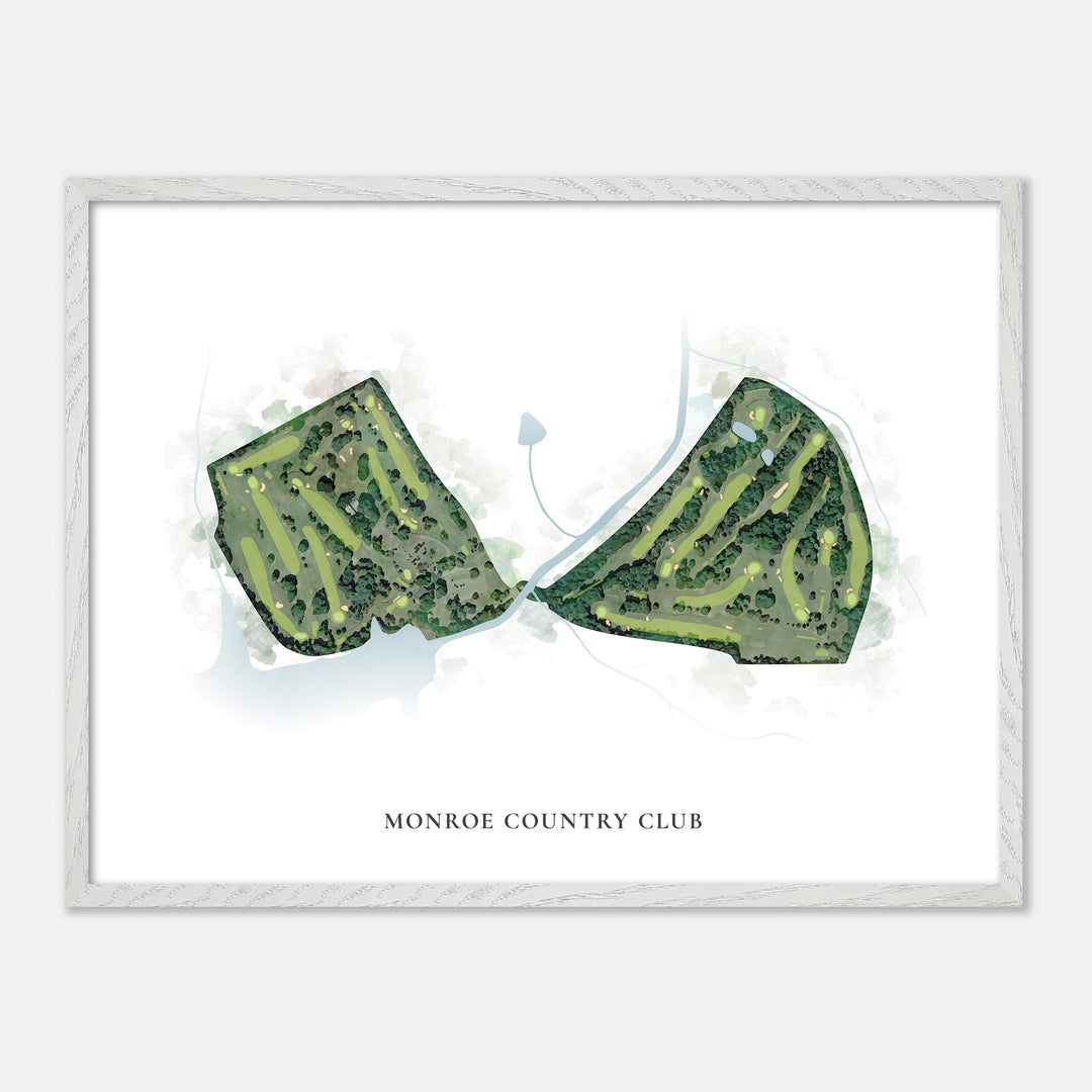 Print of Monroe Country Club Classic Map