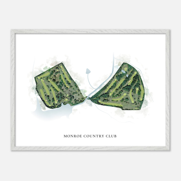 Print of Monroe Country Club Classic Map