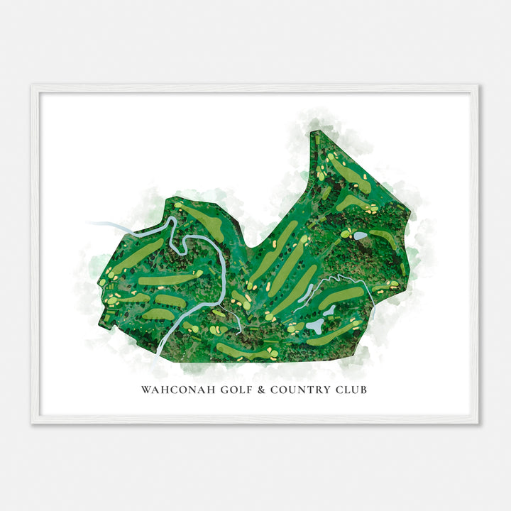 Print of Wahconah Golf & Country Club Classic Map