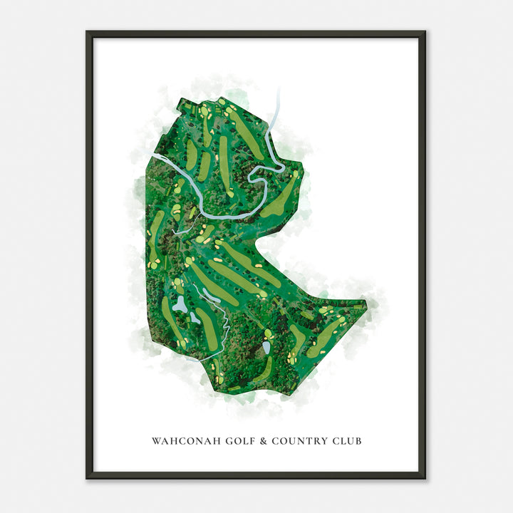 Print of Wahconah Golf & Country Club Classic Map