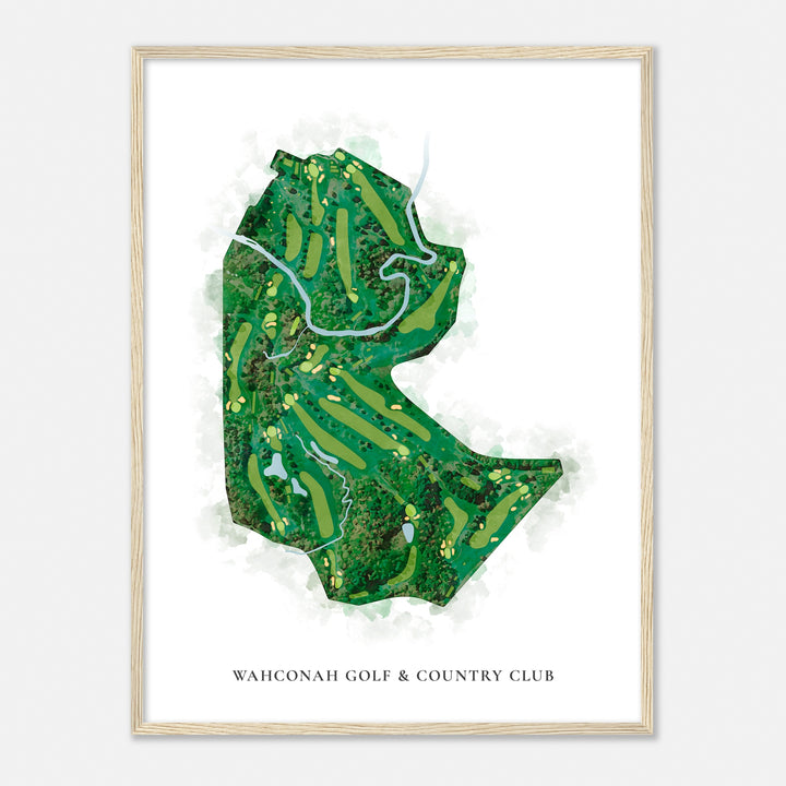 Print of Wahconah Golf & Country Club Classic Map