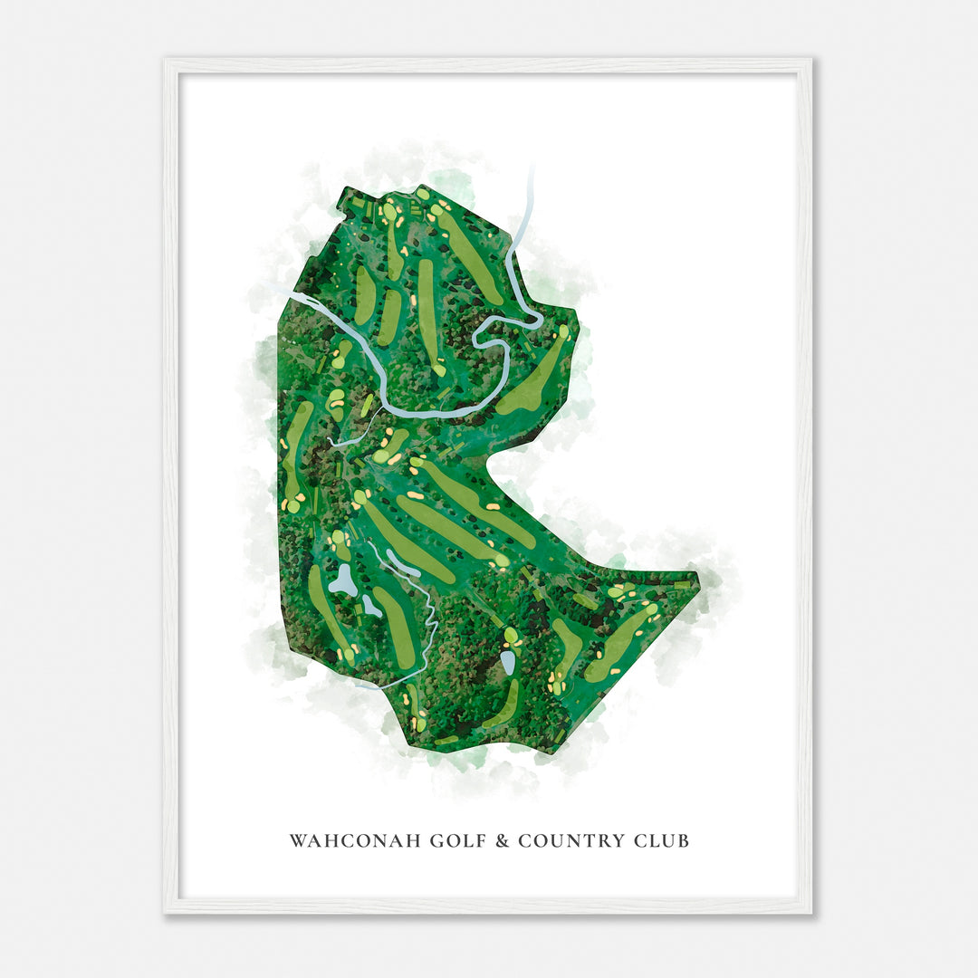 Print of Wahconah Golf & Country Club Classic Map