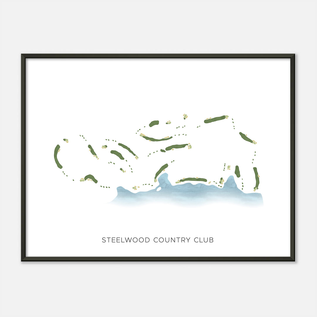 Print of Steelwood Country Club Modern Map
