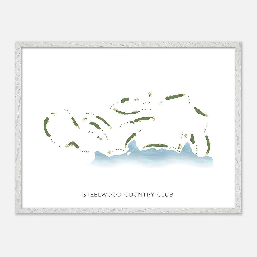 Print of Steelwood Country Club Modern Map