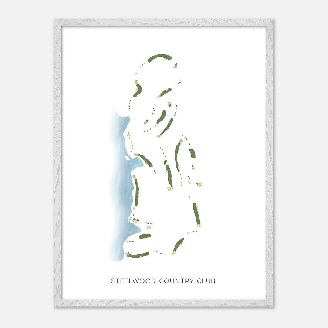 Print of Steelwood Country Club Modern Map