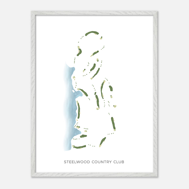Print of Steelwood Country Club Modern Map