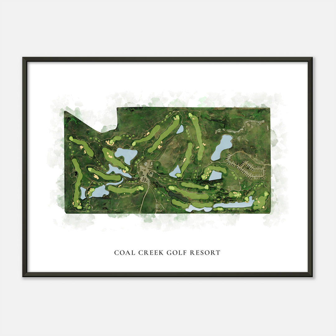 Print of Coal Creek Golf Resort Classic Map