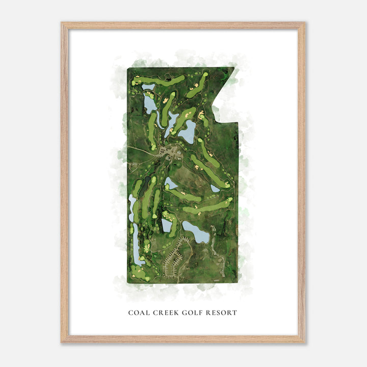 Print of Coal Creek Golf Resort Classic Map