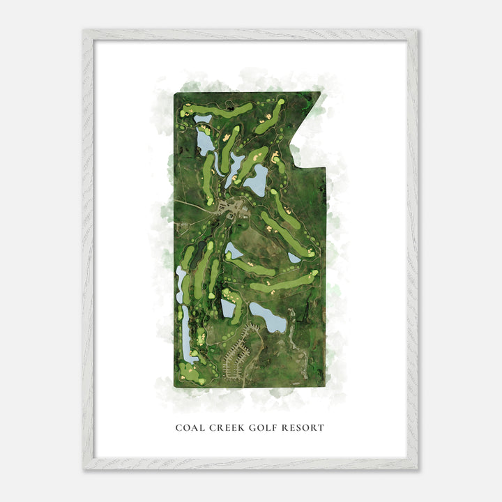Print of Coal Creek Golf Resort Classic Map