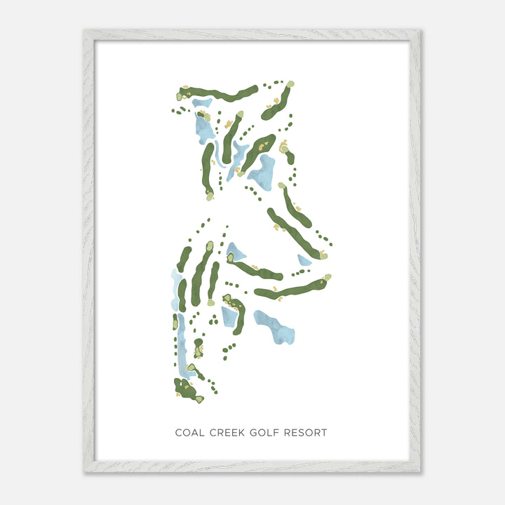 Print of Coal Creek Golf Resort Modern Map