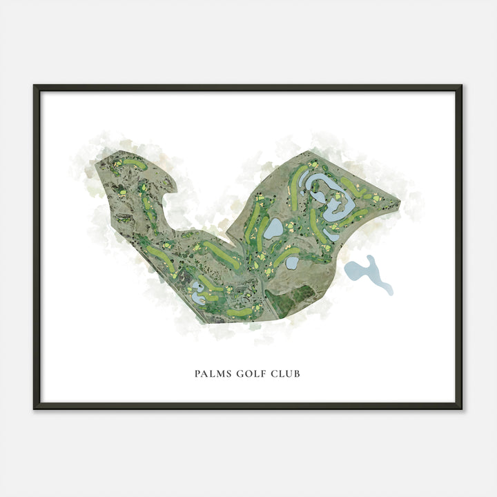Print of Palms Golf Club Classic Map