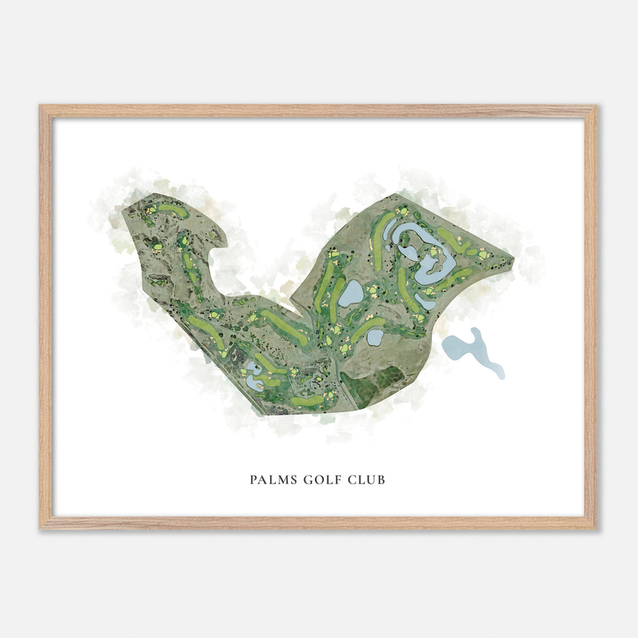 Print of Palms Golf Club Classic Map