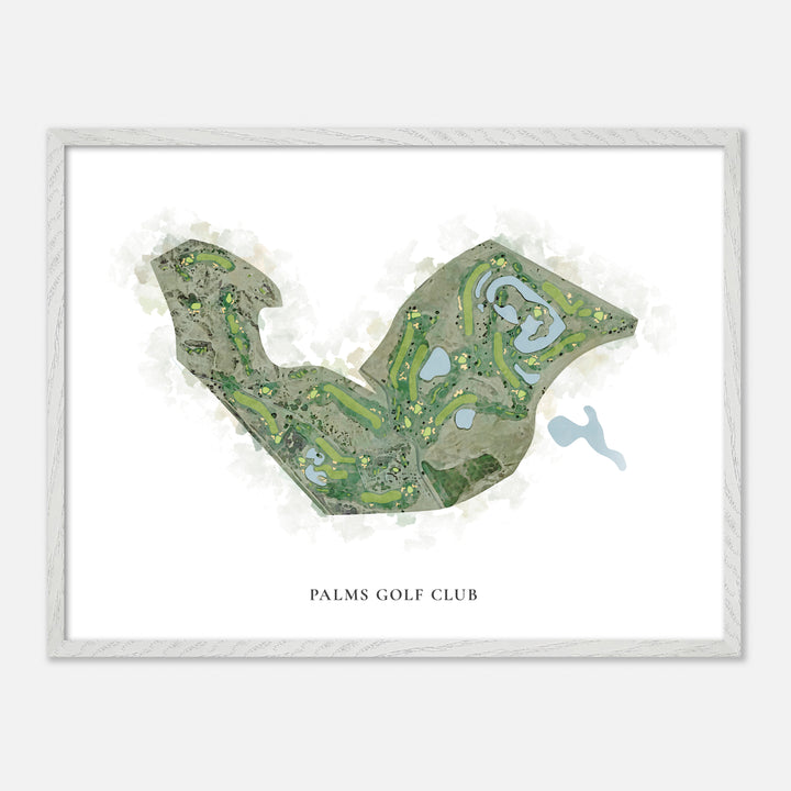 Print of Palms Golf Club Classic Map