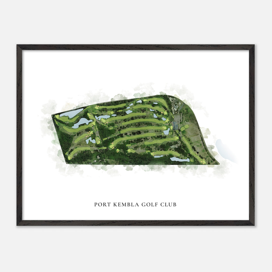 Print of Port Kembla Golf Club Classic Map