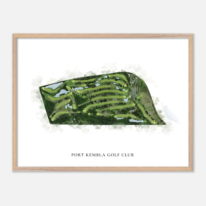 Print of Port Kembla Golf Club Classic Map