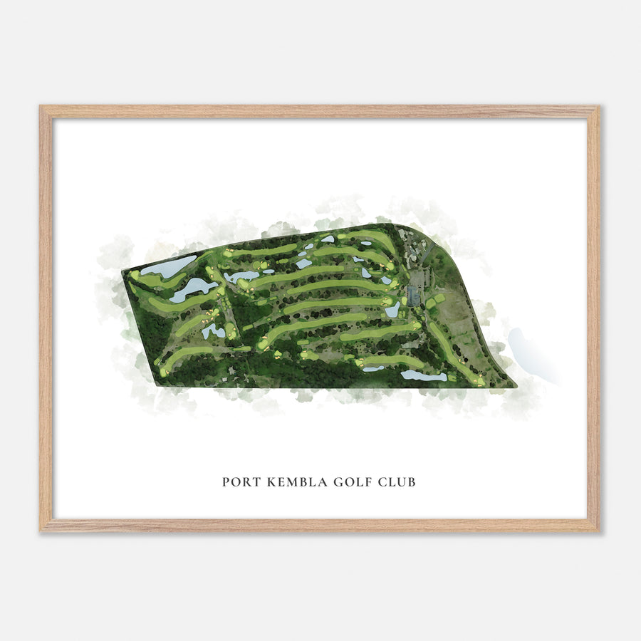 Print of Port Kembla Golf Club Classic Map