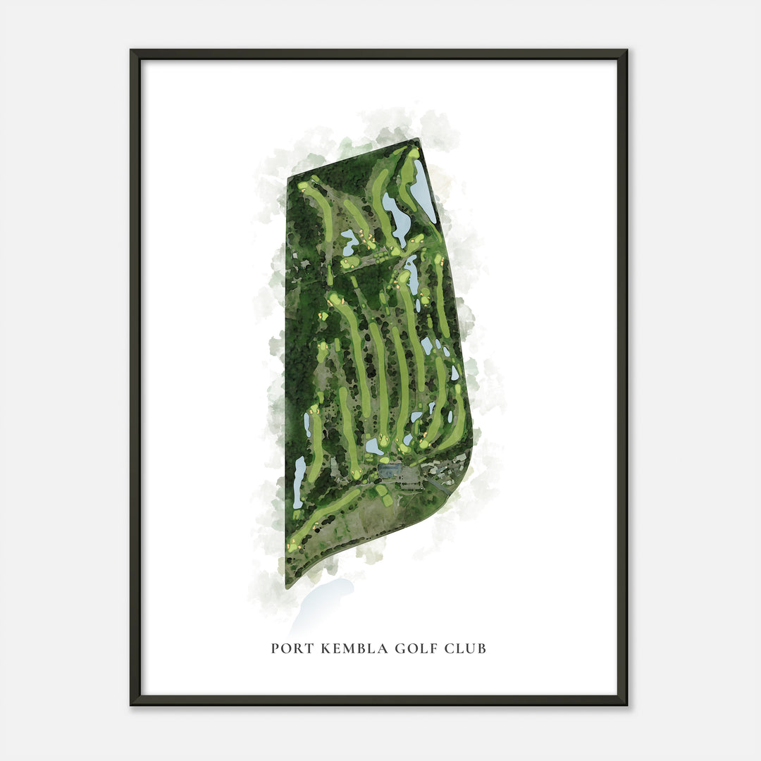 Print of Port Kembla Golf Club Classic Map