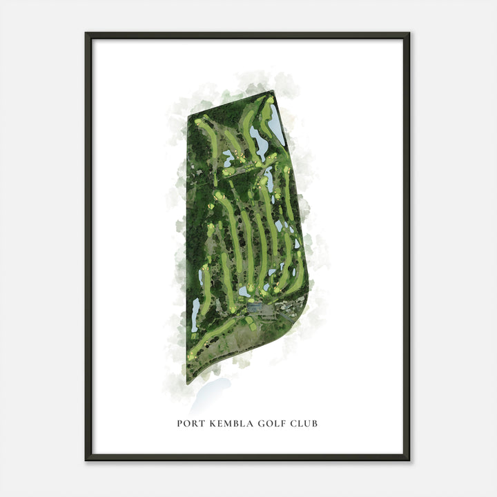 Print of Port Kembla Golf Club Classic Map