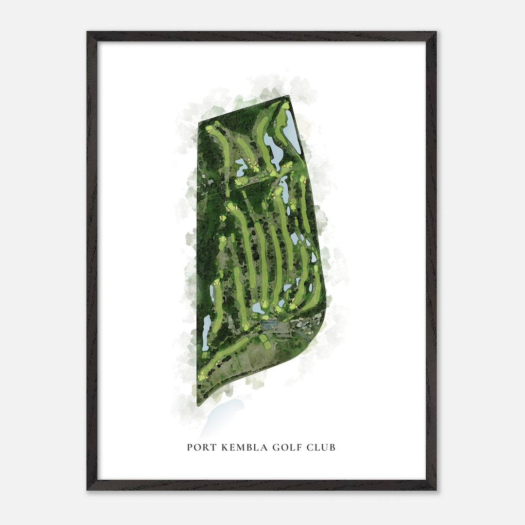 Print of Port Kembla Golf Club Classic Map