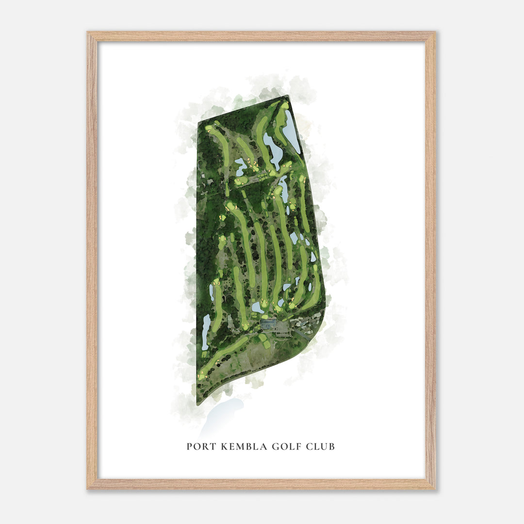 Print of Port Kembla Golf Club Classic Map