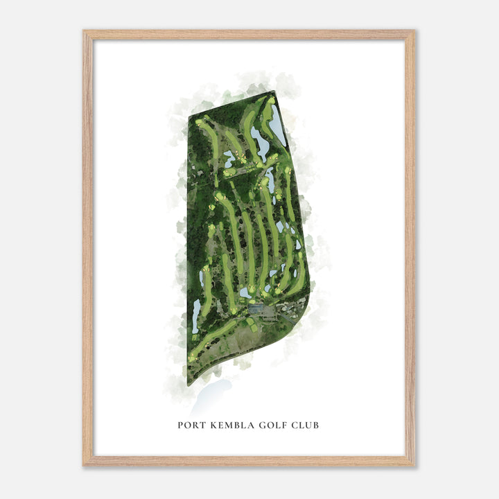 Print of Port Kembla Golf Club Classic Map