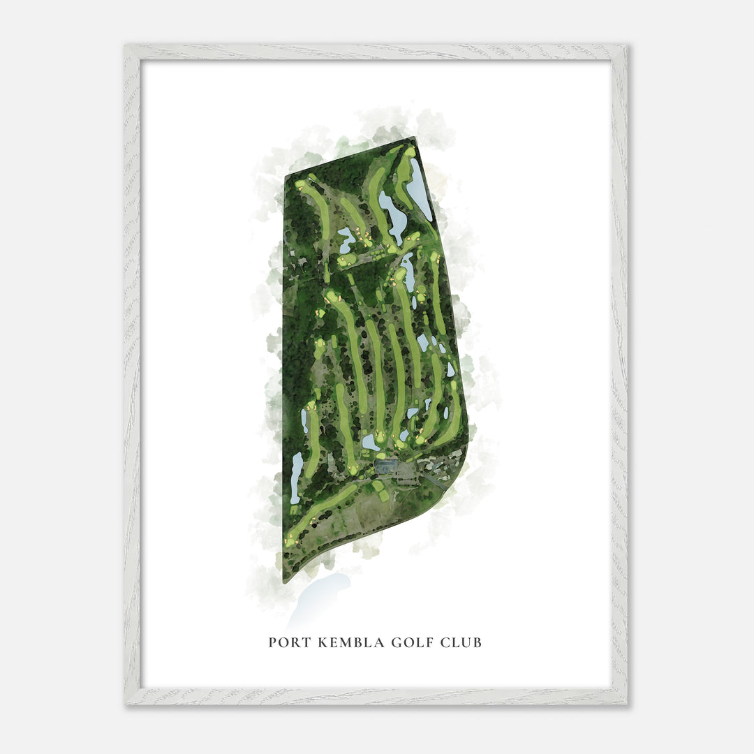 Print of Port Kembla Golf Club Classic Map