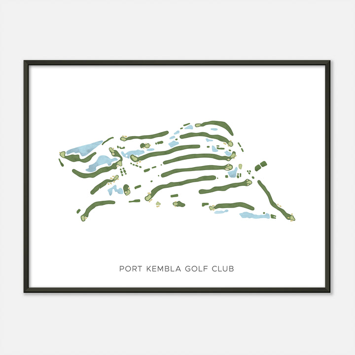 Print of Port Kembla Golf Club Modern Map