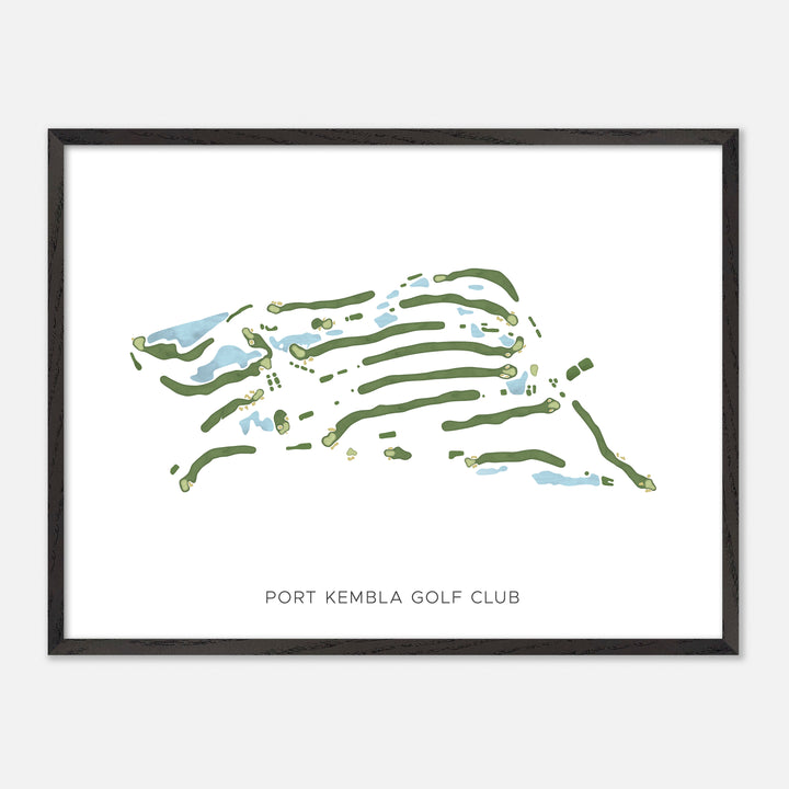 Print of Port Kembla Golf Club Modern Map