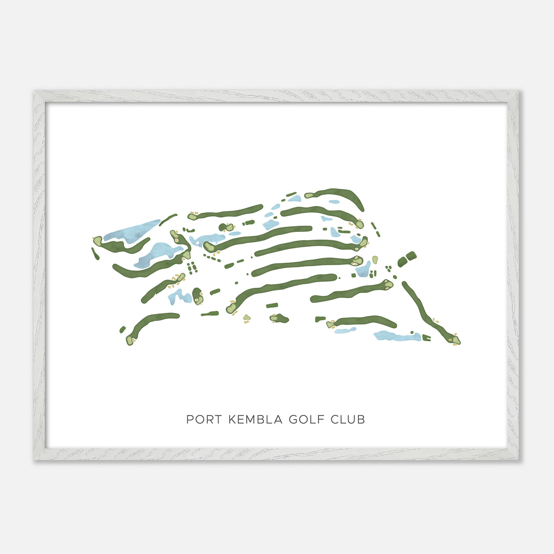 Print of Port Kembla Golf Club Modern Map