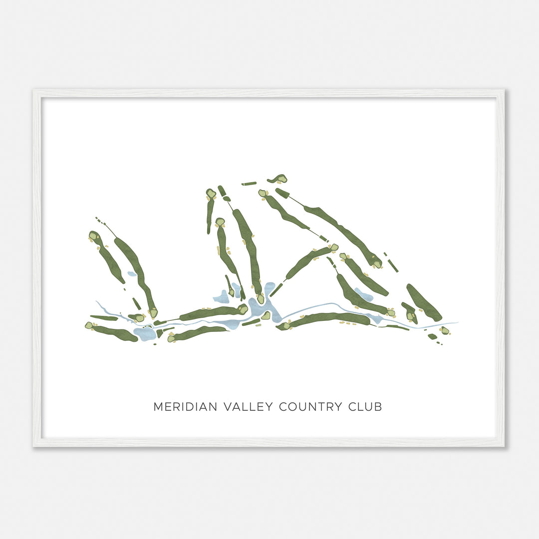 Print of Meridian Valley Country Club Modern Map