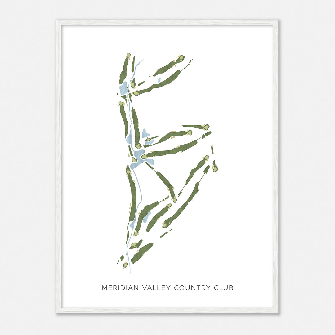 Print of Meridian Valley Country Club Modern Map