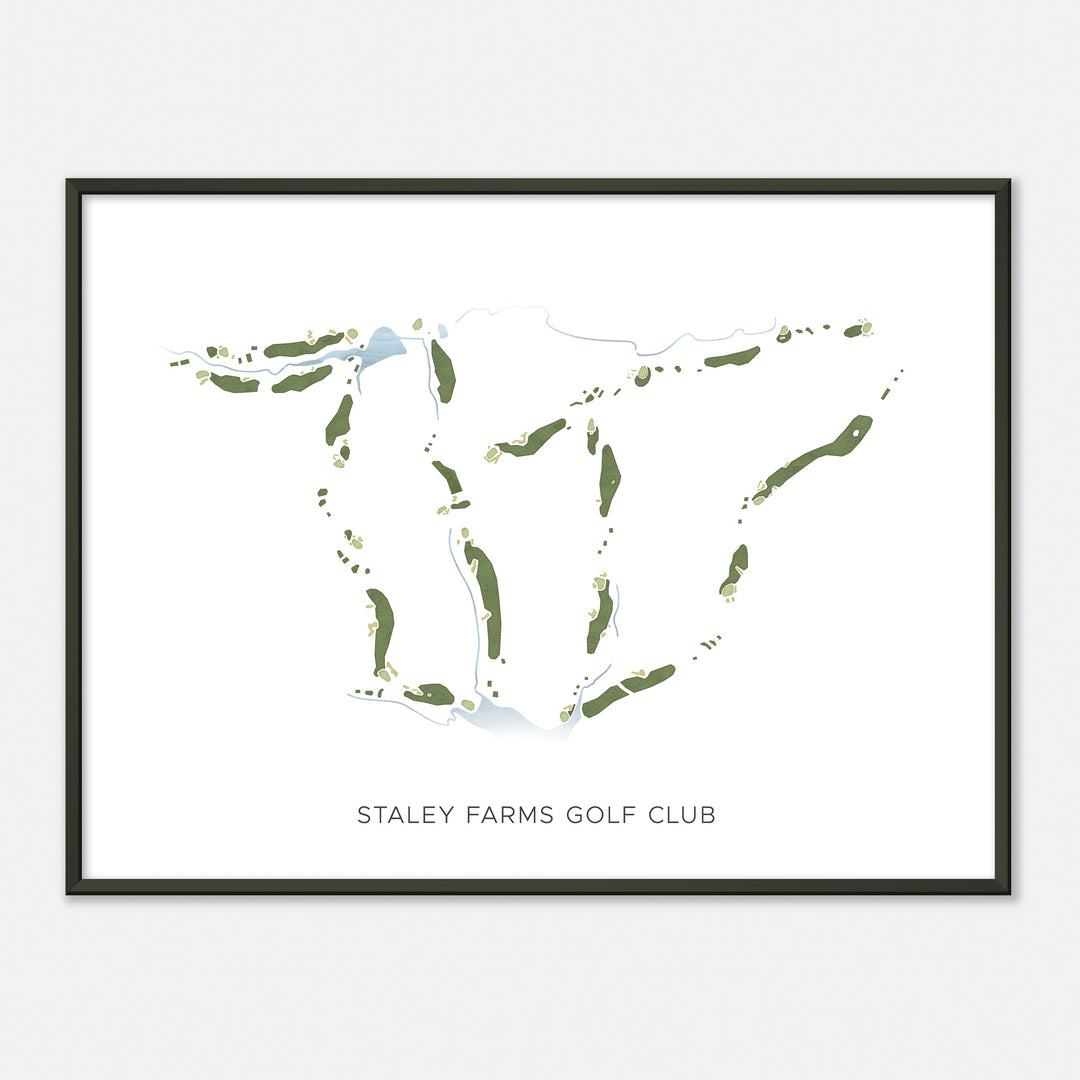 Print of Staley Farms Golf Club Modern Map